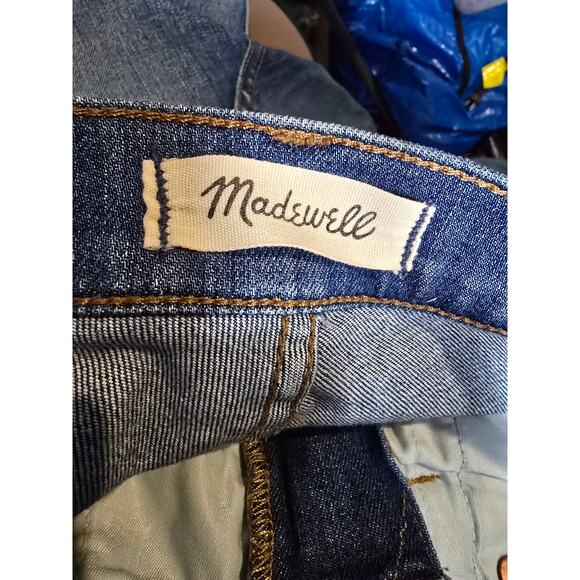 Madewell Jeans Women 27 Blue Skinny High Rise Stretch Destroyed Distressed Denim - Picture 10 of 13